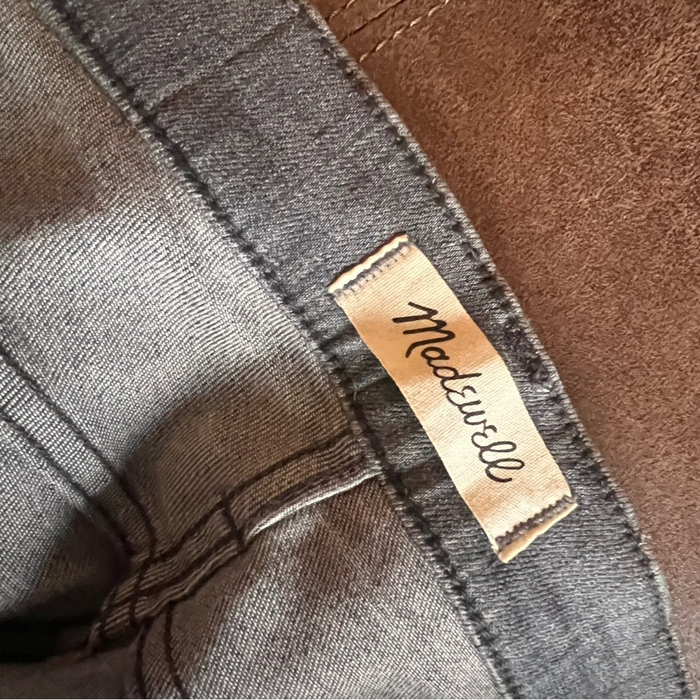 Madewell 9” High-Rise Skinny Jeans 26 Washed Black Grey Stretch